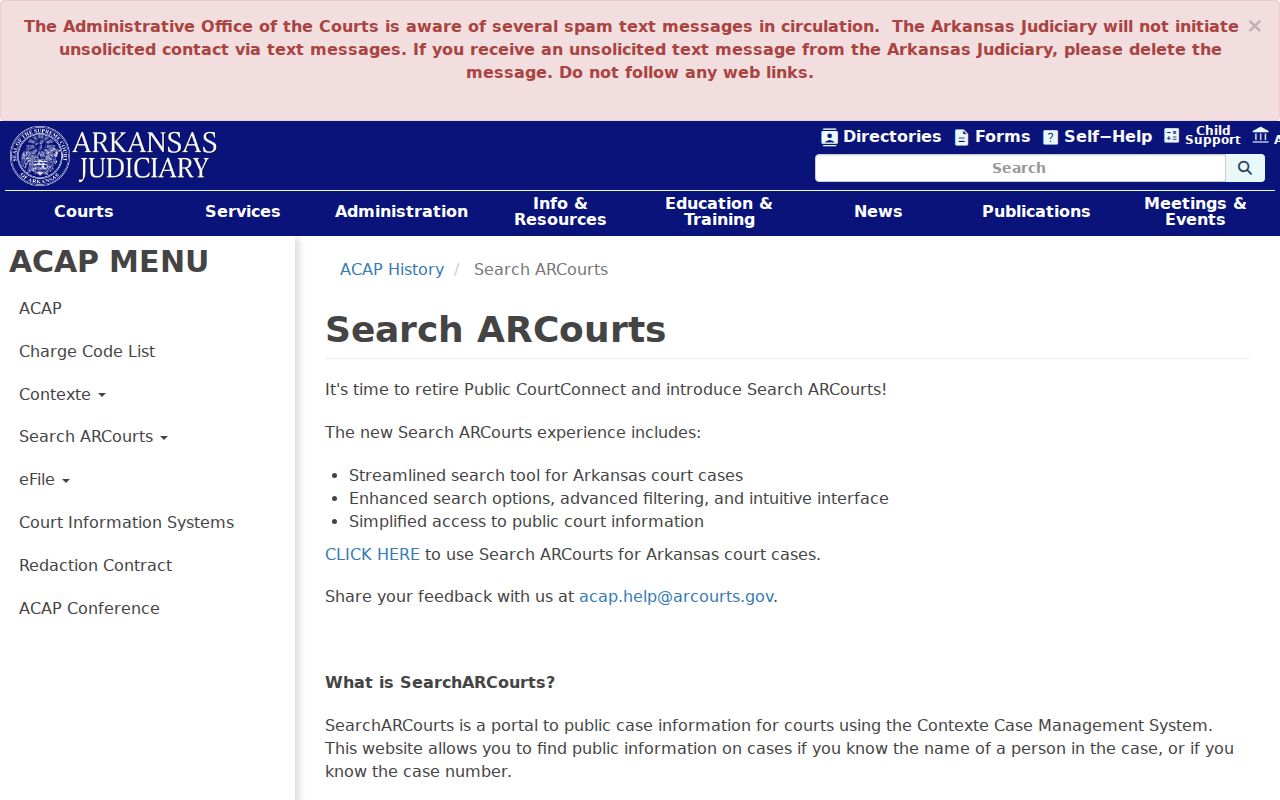 Cabot public records Search ARCourts help page for Arkansas case records